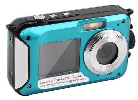 Super Full HD 1080P Digital Video Kamera, 3M Wasserdichte Kamera, Unter Wasser Kamera, kamera Digital Mit 16x Digital Zoom: Blau / standard