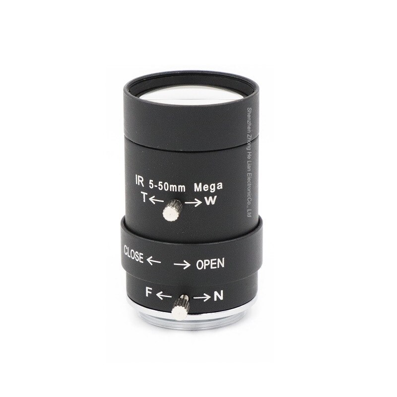 5-50mm Lens 2.0 MegaPixel 1/3" Manual Focus Lens CS Mount Infrared Night Vision Lens For CCTV Security Camera