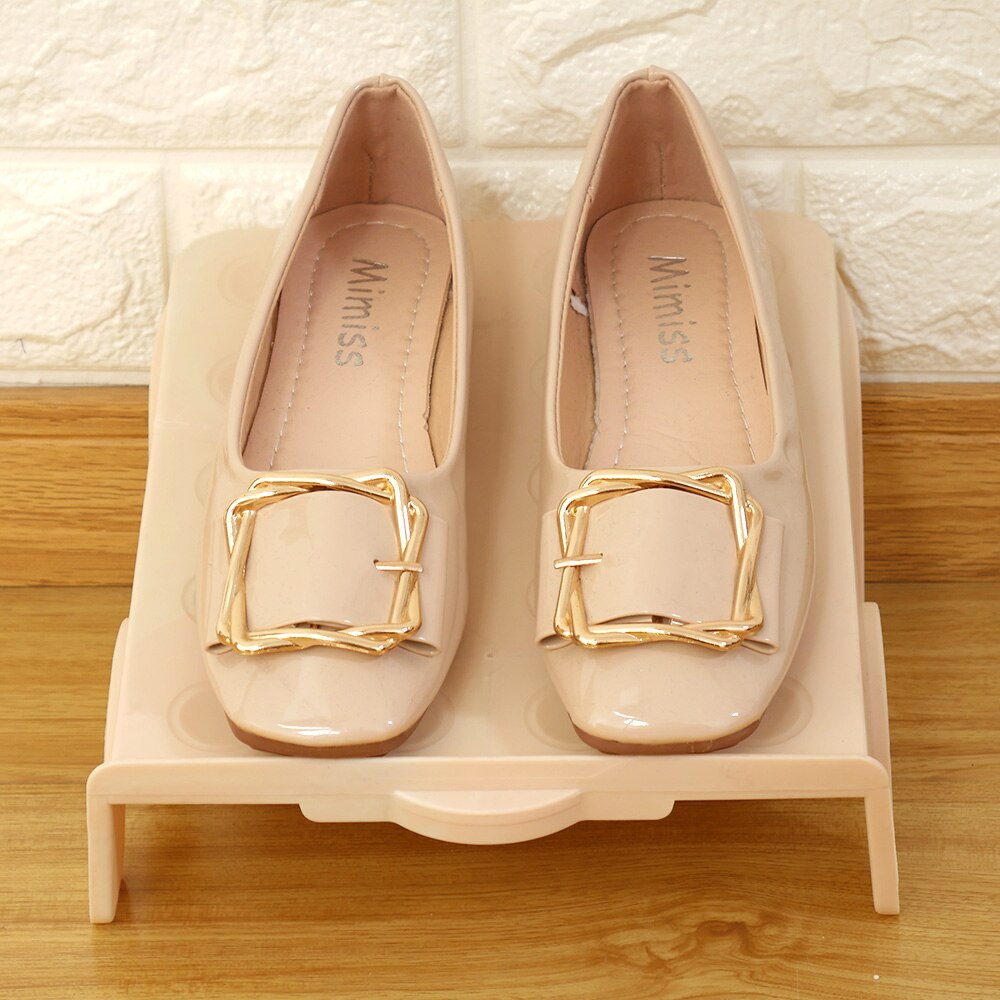 Household Storage Shoe Rack Double Shoe Support Plastic Integrated Simple Space Economy Simple Shoe Storage Rack