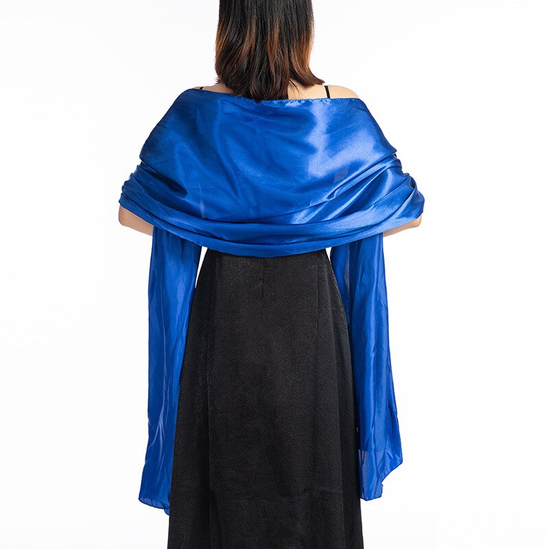 Robe de soirée pour femmes, châles et enveloppes, 200x45 CM, pour mère de la mariée, veste, couverture des épaules: Bleu
