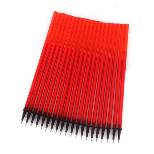 4Pcs/ Set 0.38mm Erasable Rod Gel pen Handle Blue / Black Ink Pen Rod for School Office Writing Supplies Kids Stationery: 20pcs red Refill