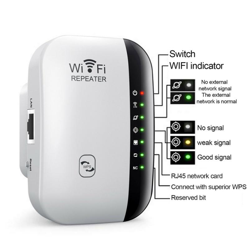 WiFi Signal Boosters Repeater Extender Range Booster Internet Network Amplifier US EU UK AU Plug