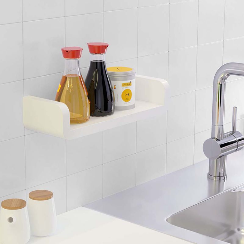 U Shape Wall Shelf Suction Floating Corner Shower Shelf Bathroom Shampoo Shower Shelf Holder Kitchen Storage Rack Organizer