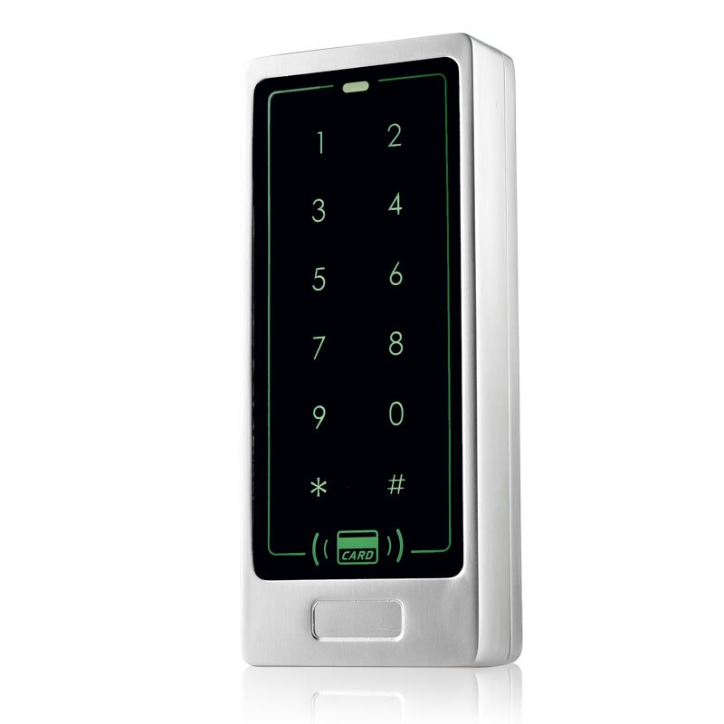 Outdoor Touch Keypad Rfid Card Standalone Access Control Reader With Metal Case Keypad Standalone Rfid Access Control