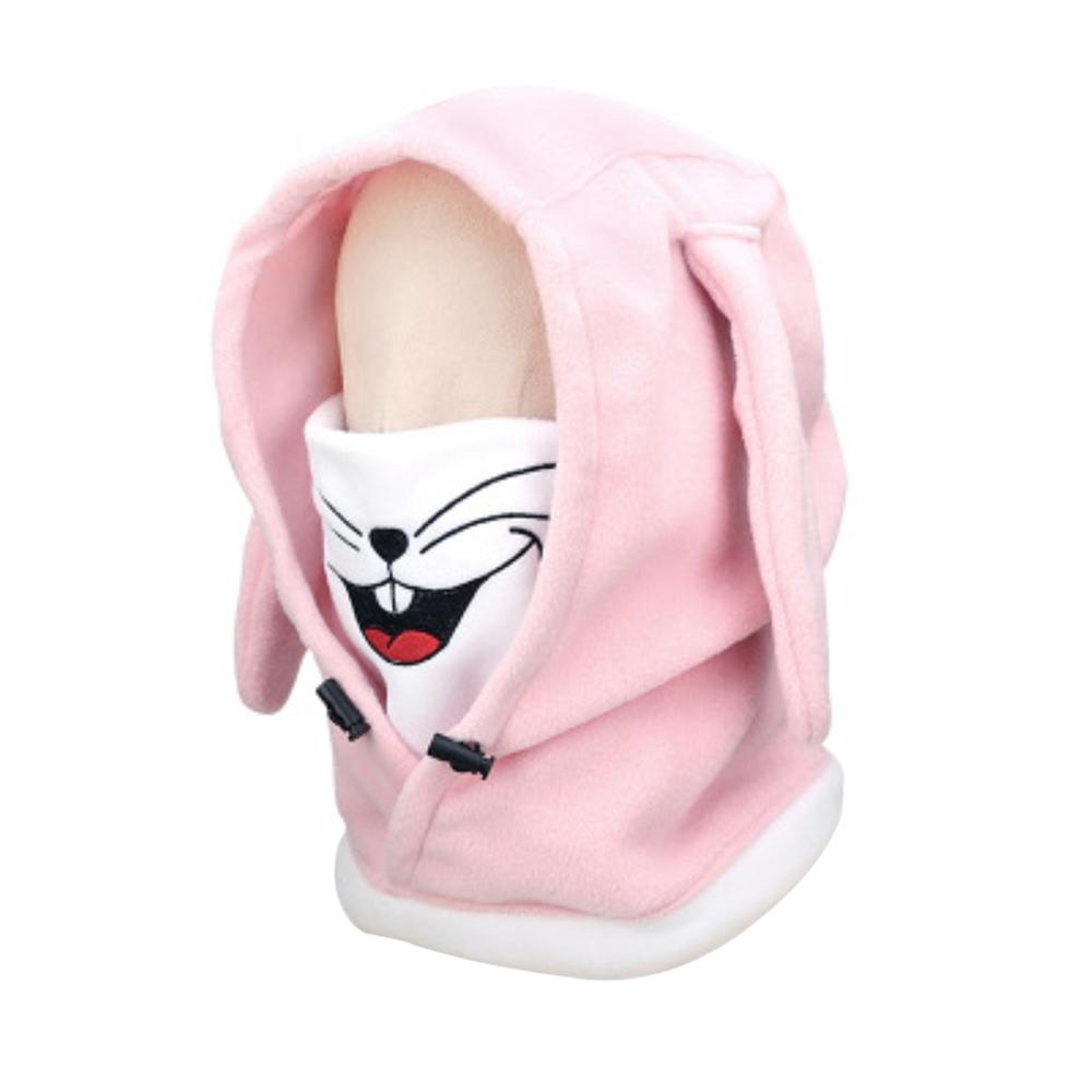 Schattige Skiën Hoofddeksels Cartoon Dier Patroon Volledige Gezicht Thermische Outdoor Beschermende Balaclava Hood Ski Fietsen Masker Helm: XS2117R1