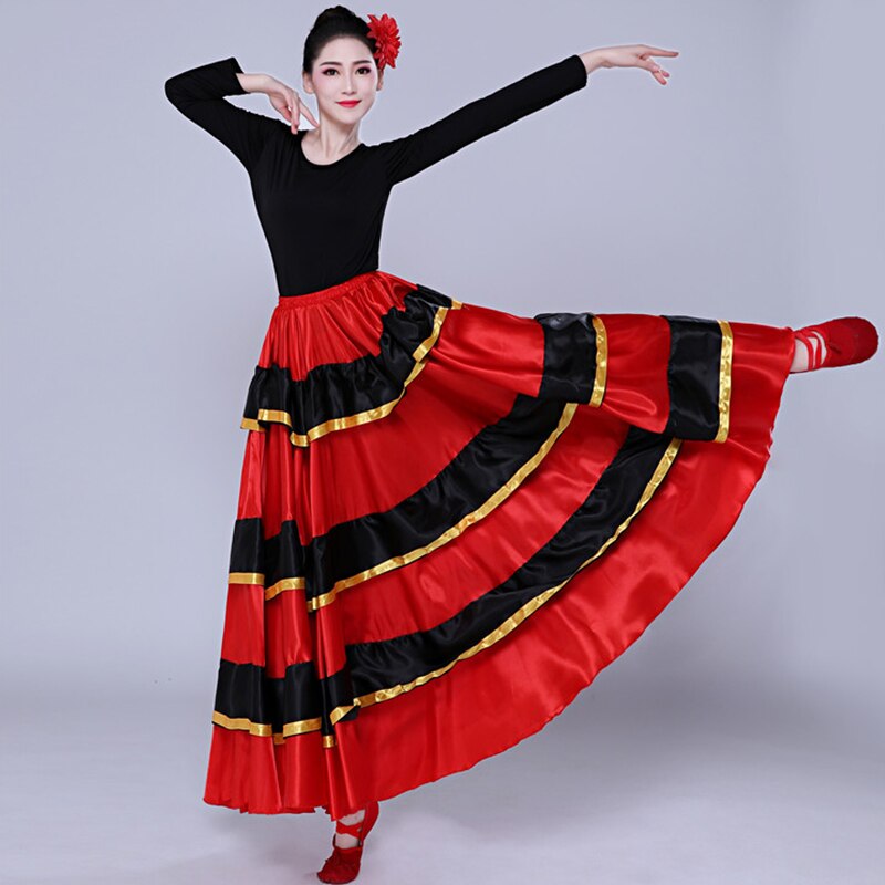 Neue Spanisch Flamenco Felsen Stierkampf Bauchtanz Kleid Kostümich Bühne Leistung Party verrotten Felsen Frauen Weibliche Kleidung DL5157