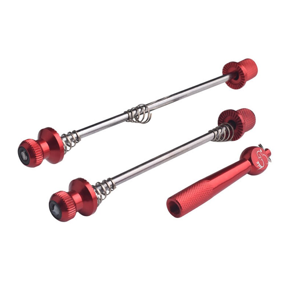 Ultralight anti furto Aste E Sganci Rapidi Strada MTB Della Bici Ruote di Blocco di Sicurezza Della Bicicletta a Sgancio Rapido: Giallo