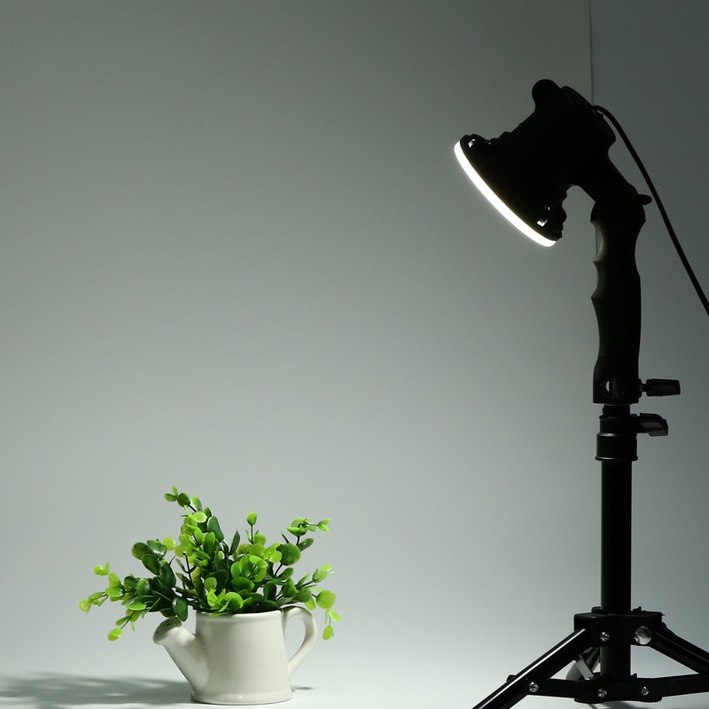 1 Stuk Led Lamp Fotostudio Gloeilamp Portret Soft Box Vullen Licht Lichten Lamp En 37Cm Light Stand