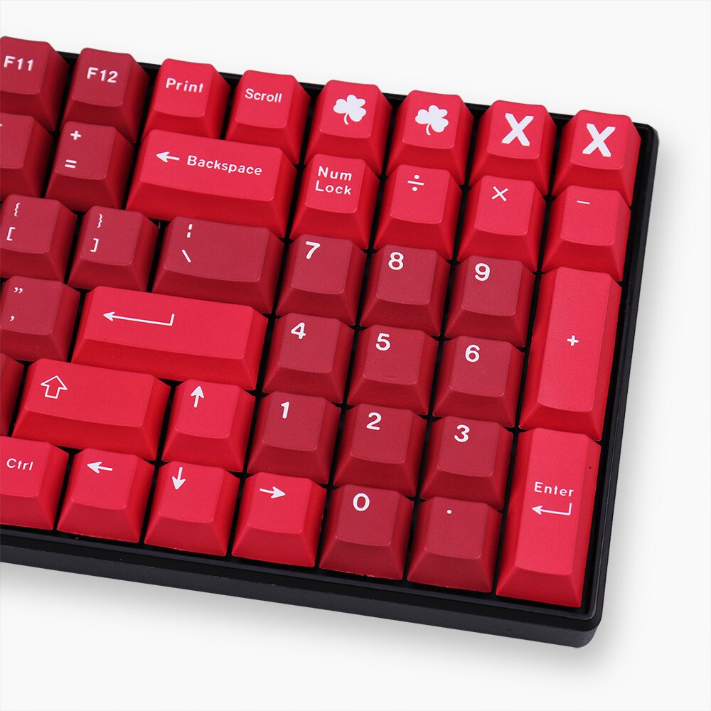 GMK JAMON Clone Keycaps 129 Keys Cherry Profile DYE-SUB PBT Keycap For MX Switch Mechanical Keyboard Red Series Key Caps