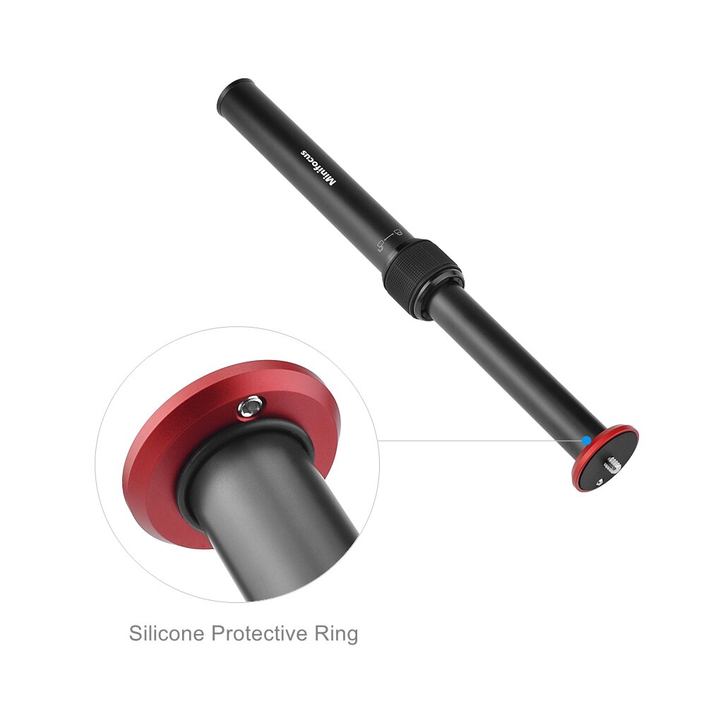 Tubo de extensión de columna central para trípode, extensor de montaje de cámara, varilla telescópica, poste de 2 secciones para cámara DSLR, trípodes de cardán de mano