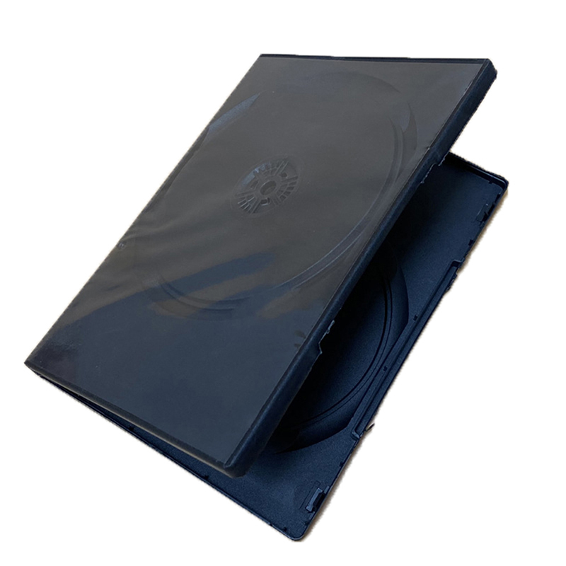 Plastic Black 14cm Thicken DVD Box Empty CD Case PP Plastic CD Case CD Case Capacity 1-2 Discs Packaging DVD Disc Storage Case