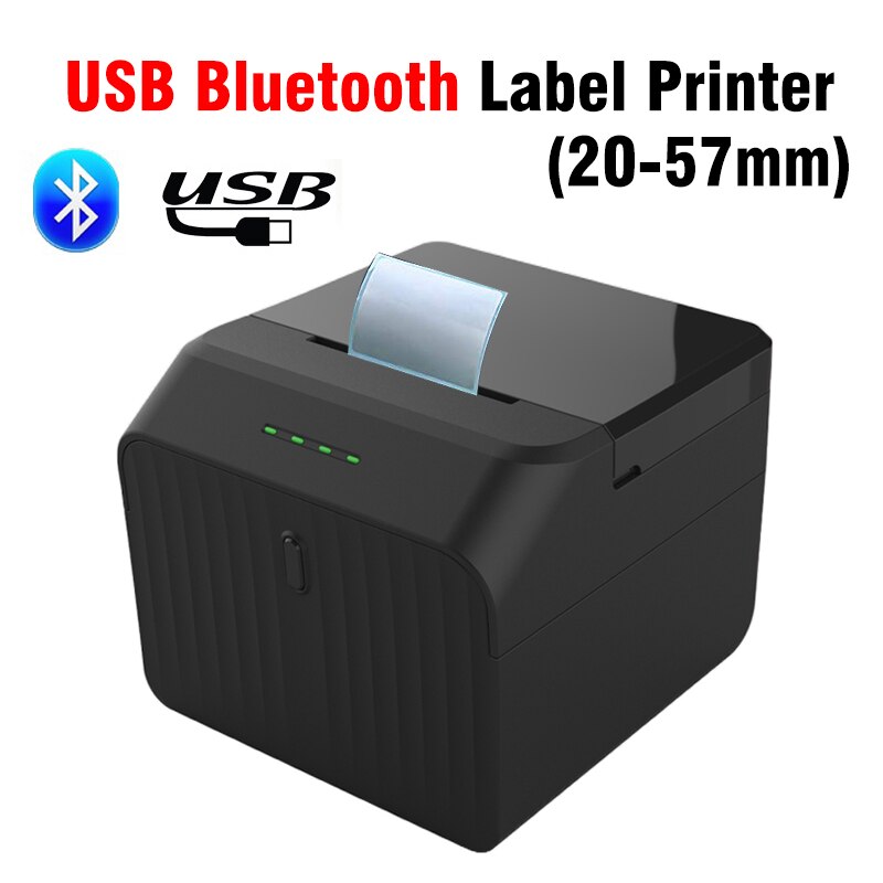 58Mm 2 Inch Thermische Bonprinter Label Sticker Maker Barcode Pos Machine Facturering Tickect Printers Met Usb Bluetooth