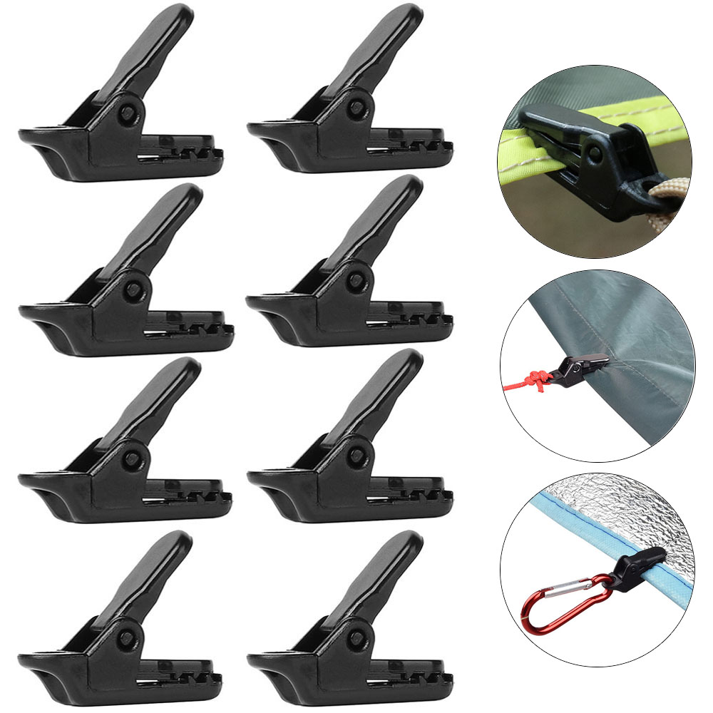 5/10/20 Stuks Luifel Klem Tarp Clips Snap Hangers Tent Camping Survival Draai Tool Voor Outdoor kamp Wandeling Camping Apparatuur Verkoop