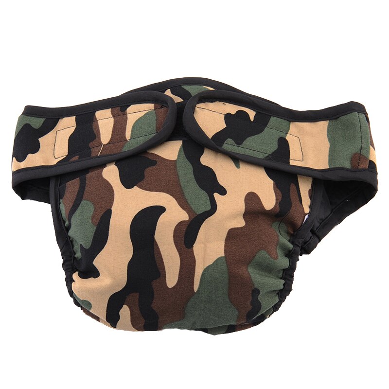 Dog Diaper Physiological Pants Sanitary Washable Female Dog Shorts Panties Pet Cat Underwear For Small Dogs Puppy Panties: Army green / XL