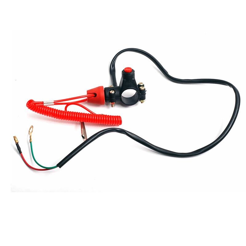 Emergency Kill Stop Outboard Engine Switch Push Button Motorcycle Dirt Pit
