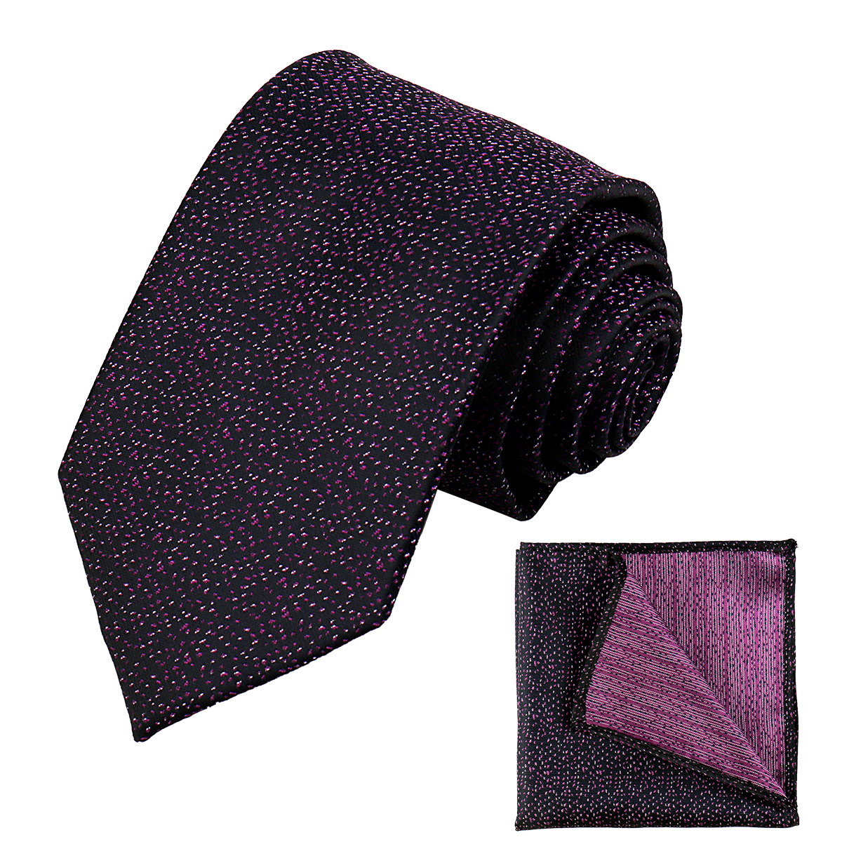 Corbata cuadrada de bolsillo para hombre, conjunto de negocios, corbata, pañuelo, tejido Jacquard, Floral, Paisley, para padrino de boda: Fucsia