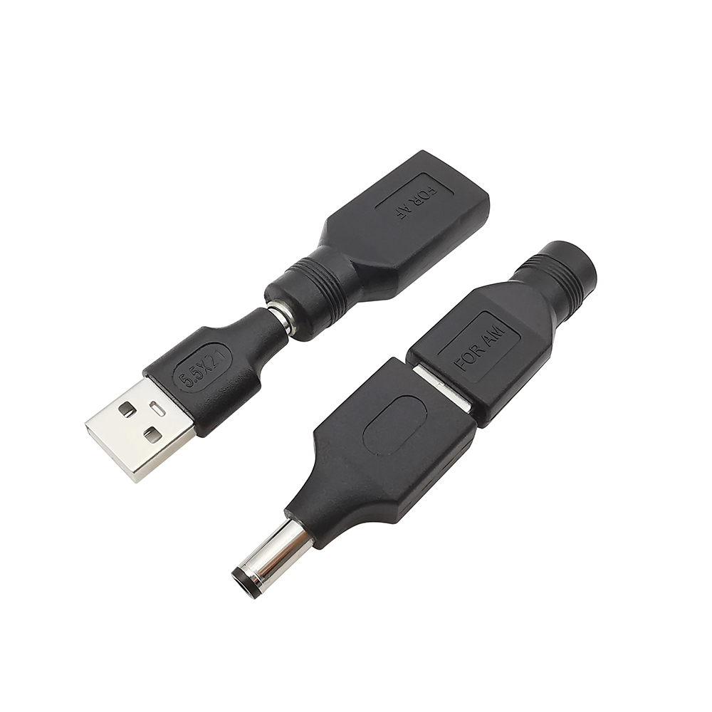 1 Stück 5V DC-Netz stecker Adapter 5,5x2,1mm DC-Buchse an USB 2,0 Typ ein Stecker Buchse Buchse Stecker