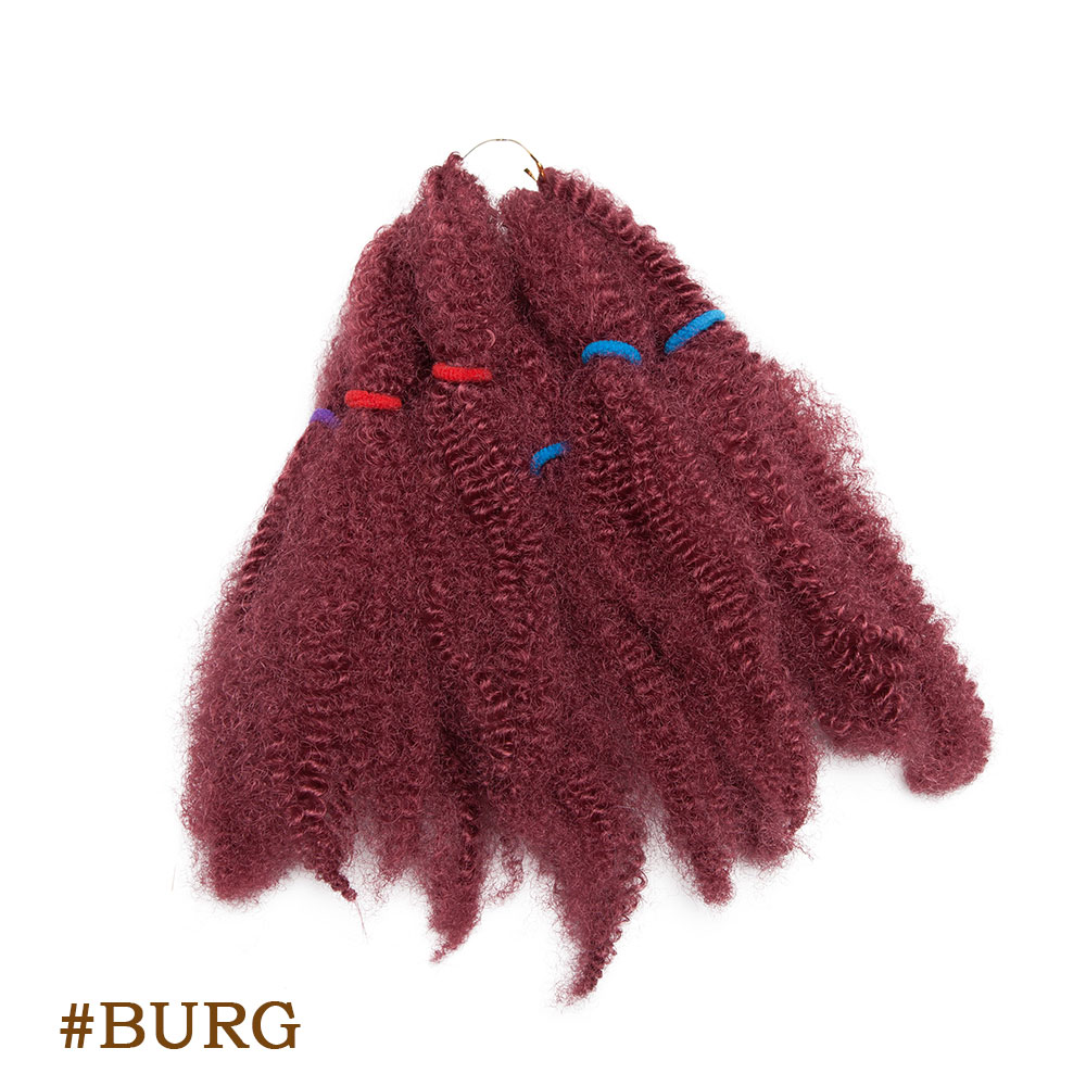 Afro Kinky Hair Pre Stretched Afro Kinky Twist Hair Braiding Hair Kinky Twist Crochet Braids Synthetic Hair Extensions For Women: #14