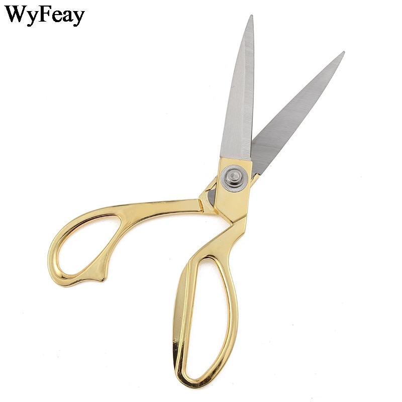 Stainless Sewing Scissors Shears Tools DIY Multi-functional gold Steel Heavy Duty Tailor's Scissors fabric Scissors