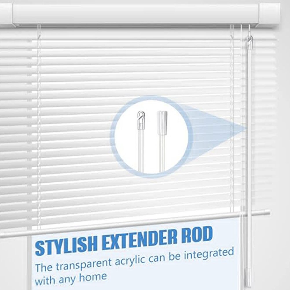 8pcs Blind Wand Plastic Blind Wand Good Durable Safe Light Blinds Part Plastic Wand Blinds Rod for Blinds