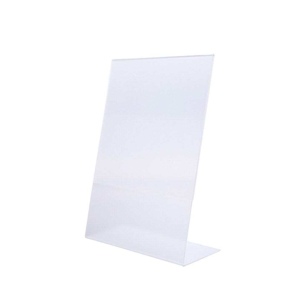 2pcs A4 Transparent Acrylic Display Menu Desktop Counter Poster Holder Sign Display Stand Small Sign Price Card Poster Holder