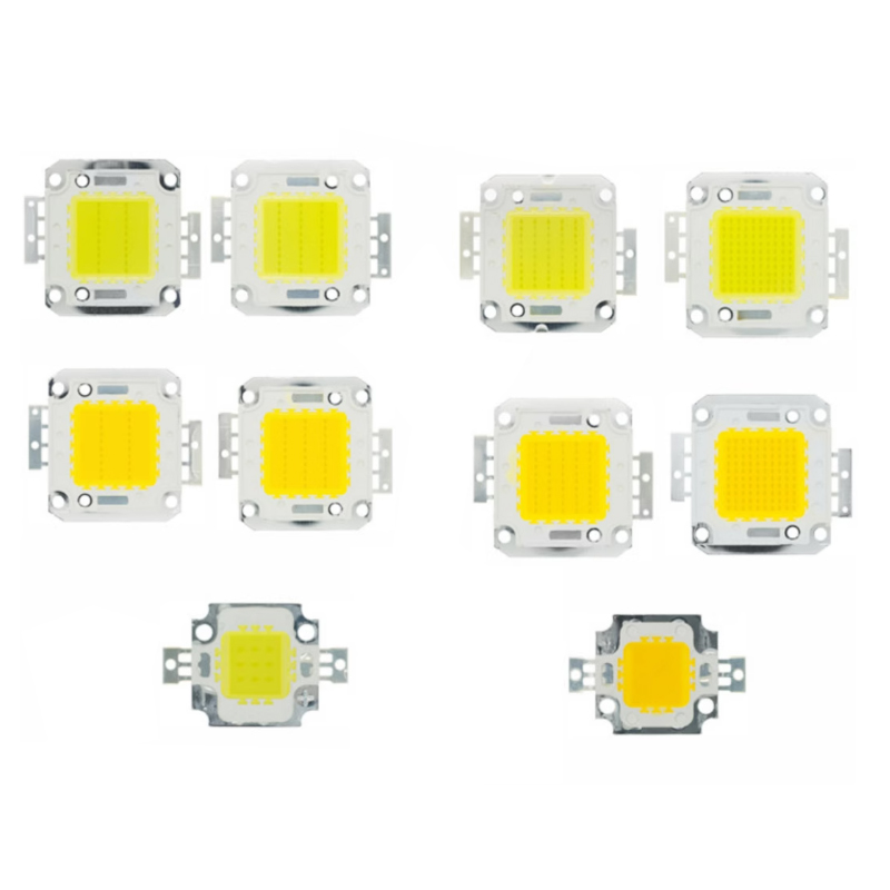 Chip de alta potencia, 10W/20W/30W/50W/100W, Chip LED RGB colorido, luz roja, verde, azul, Chip de luz COB, lámpara LED integrada