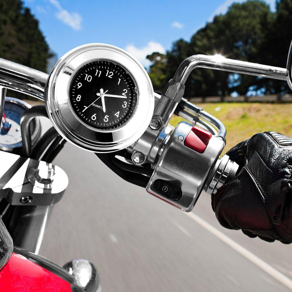 22-25MM Motorrad Lenker Uhr Thermometer Moto Lenker Montieren Zifferblatt Uhr Uhr Thermometer Temp Gauga für Yamaha Kawasaki