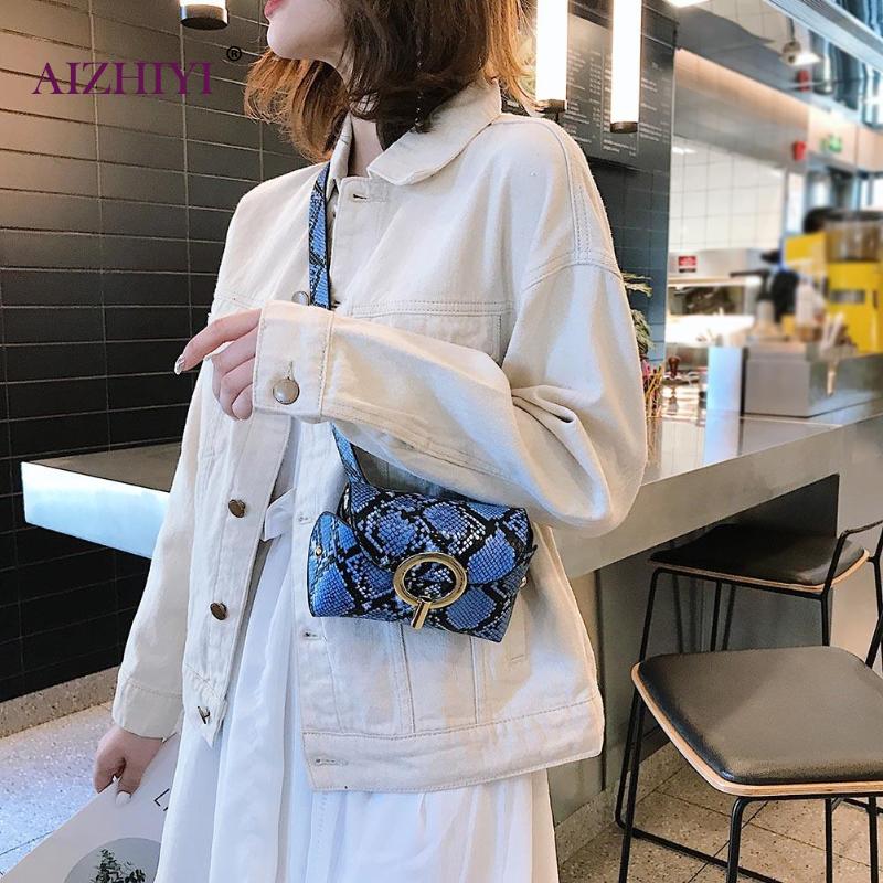 Schlange Druck Gürtel Schulter Crossbody-tasche Frauen Serpentin PU Leder Taille Taschen Weibliche Fanny Pack