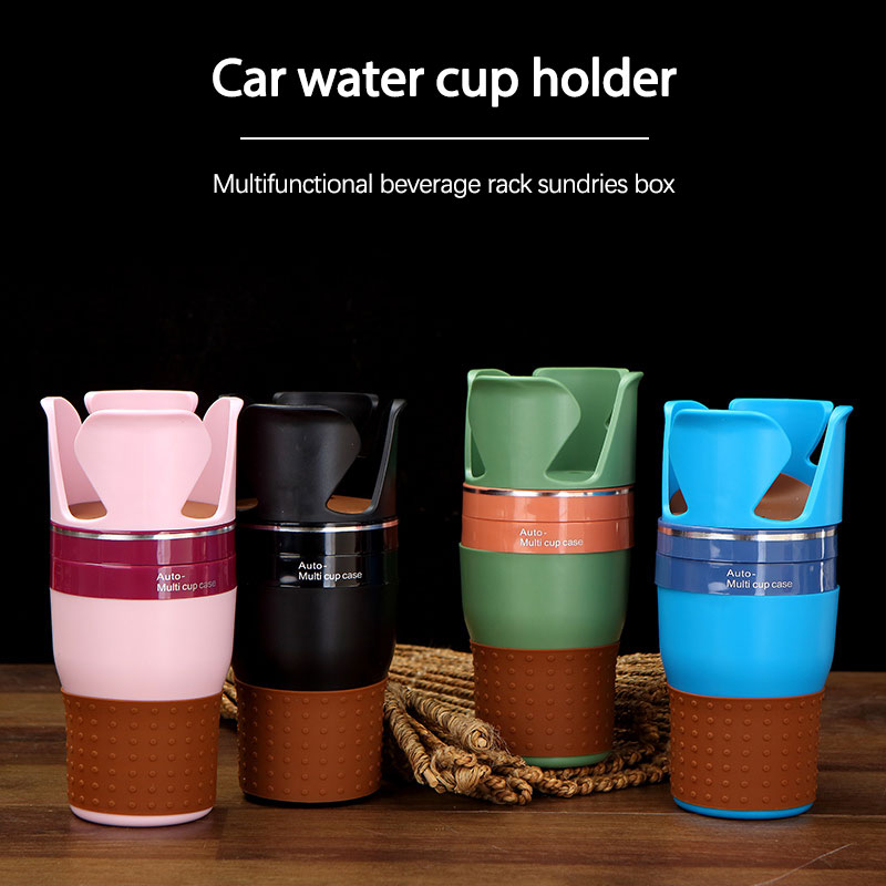 4 In 1 Multifunctionele Car Seat Cup Water Fles Verstelbare Drinken Koffie Cup Geschikt Voor Auto 'S Auto Bekerhouder Auto organizer