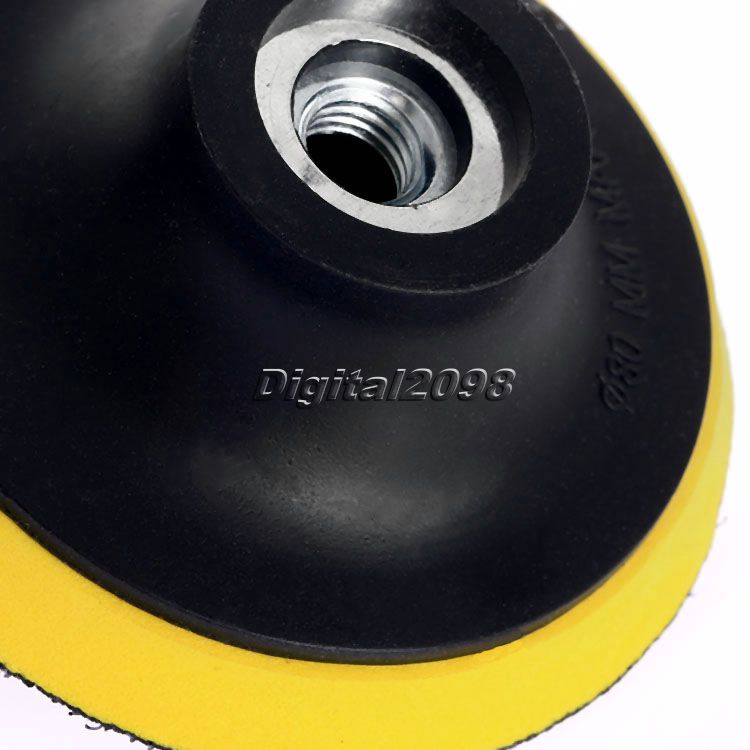 Yetaha M10 M14 Auto Polisher Bonnet Backing Pad Dia. 80,100,125,150,180mm Angle Grinder Wheel Sander Paper Disc Car Polishing