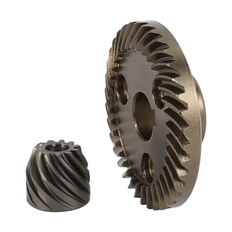 Juego de engranajes cónicos en espiral, suministros para el hogar para amoladora angular Makita 9555 NB 9554 NB 9557 NB, herramientas eléctricas para dientes en espiral