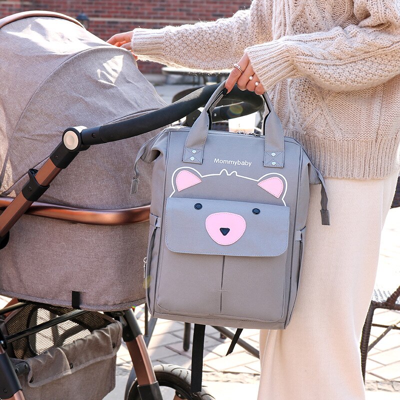 bolsa pañales mochila maternal pañalera LEQUEEN-Bolsa de pañales para bebés, mochila impermeable para mamá, bolsa de maternidad, bolsa de pañales para mantener el calor, cochecito de mamá