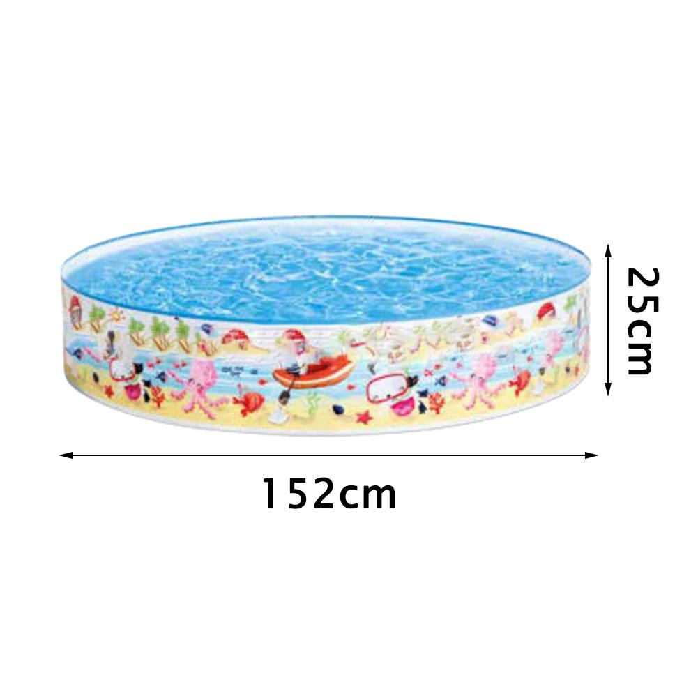 PVC Inflatable Swimming Pool Snapset Pool For Outdoor Swimming Children Round Shape Unique Easy To Use