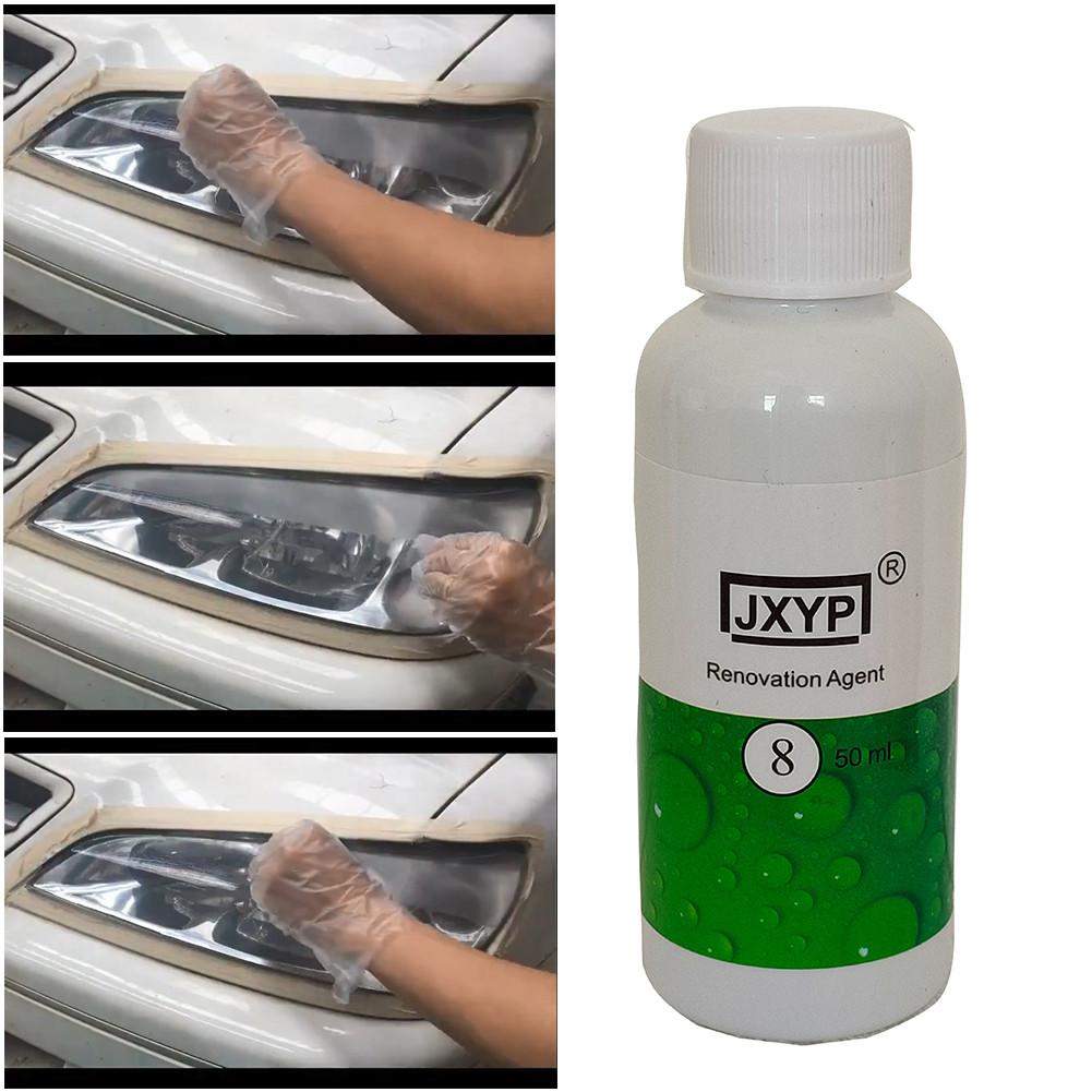 Car Headlight Lens Restorer Agent Headlight Restoration Repair Anti Oxidized Kit Headlight Polishing Cleaner Refurbishment Set