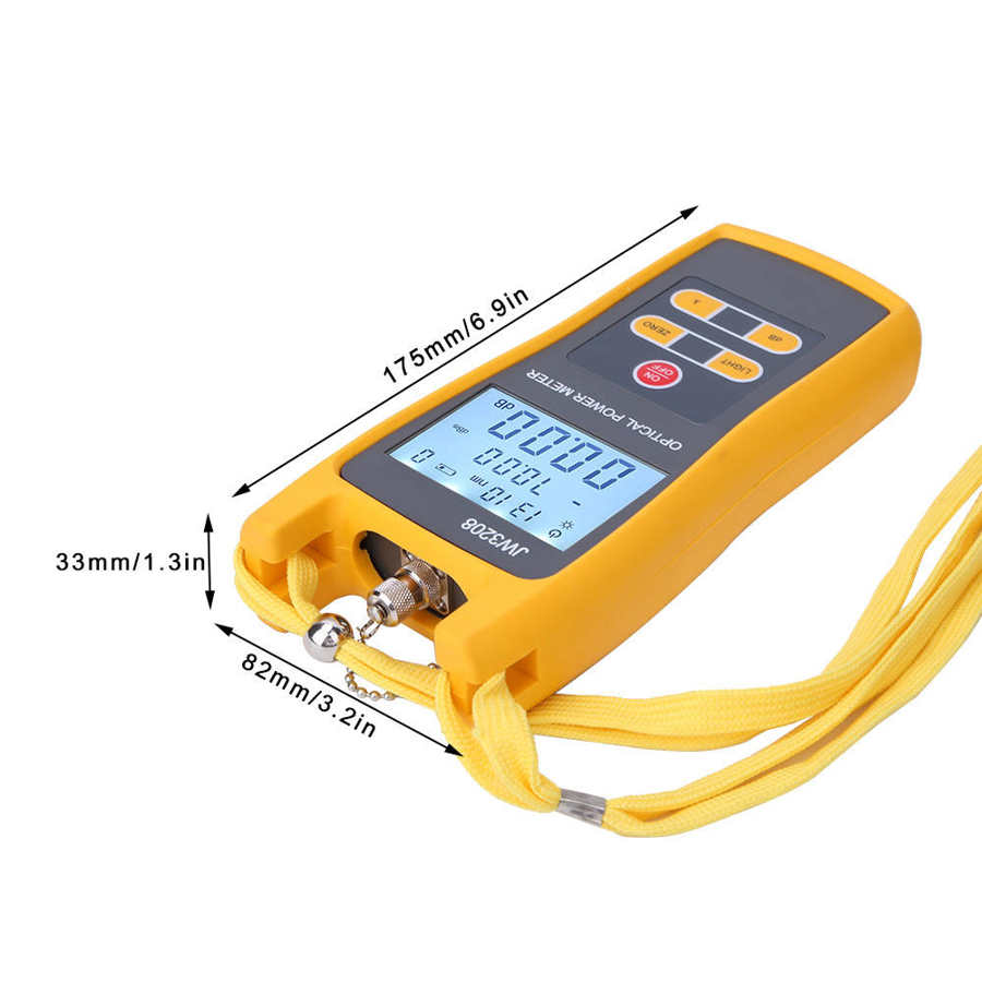 Wattmeter høj præcision fiber kabel tester fiber optisk test effektmåler værktøj 800-1700nm meter meter værktøj