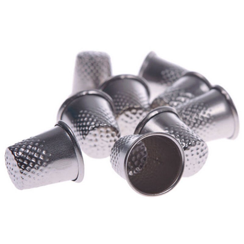 3pcs/lot Silver Tone Sewing Thimbles 19x18mm(3/4"x3/4") Vintage Metal Sewing Thimble Finger Tip Protection
