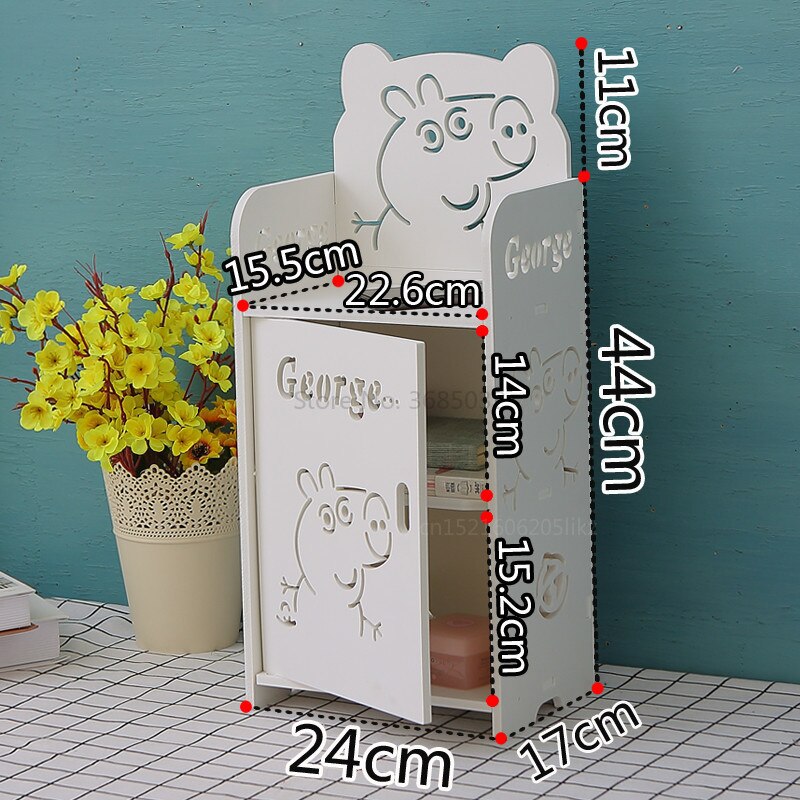 Comodino per bambini cartone animato comodino per telecamera da letto minimalista moderno creativo per ragazzi e ragazze scaffale per armadio multistrato: VIP 4