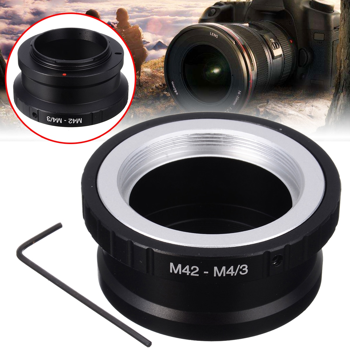 Neue 1PC Objektiv Adapter M42 Objektiv Eine Micro 4/3 M4/3 MFT Für Oly -mpus Pa-nasonic Stift Lumix G