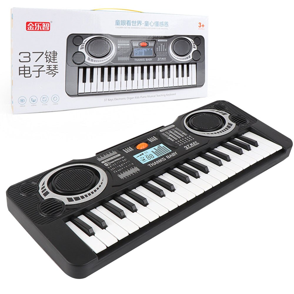 Elektronisk keyboard klaver keyboardinstrumenter abs med højttaler bærbart musikinstrument 37 key 37 key