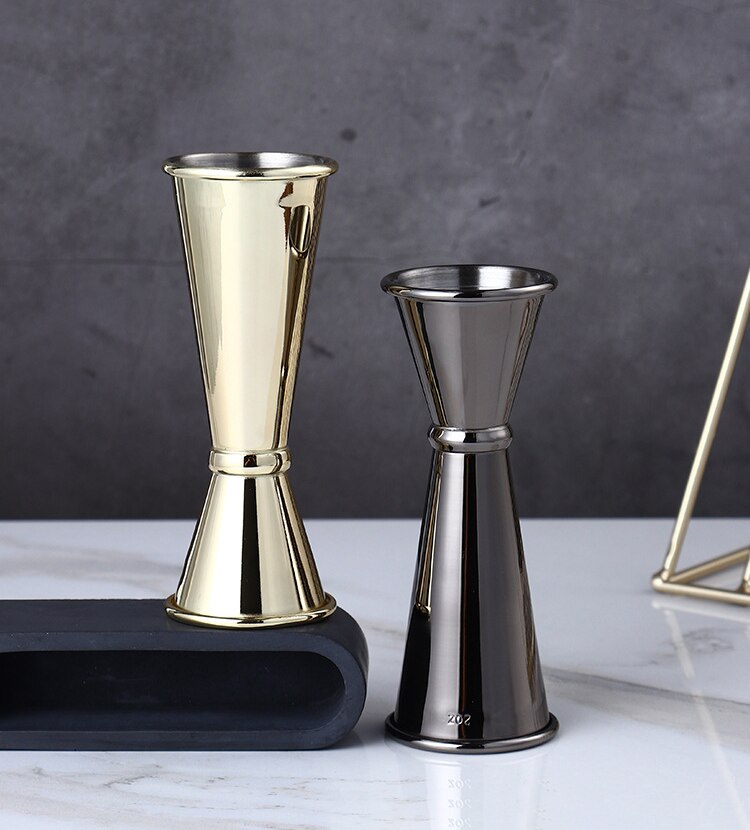 Slim Stainless Steel Measuring Cup Commercial Jigger Cocktail Bar Jigger Double Spirit Bartender