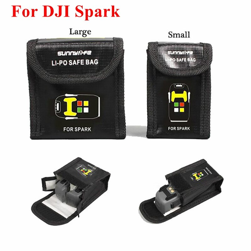 Dji spark -droonille lipo-akkukotelo räjähdyssuojattu turvallinen säilytyspussi palonkestävä suojalaatikko lämmönkestävä säteilytasku
