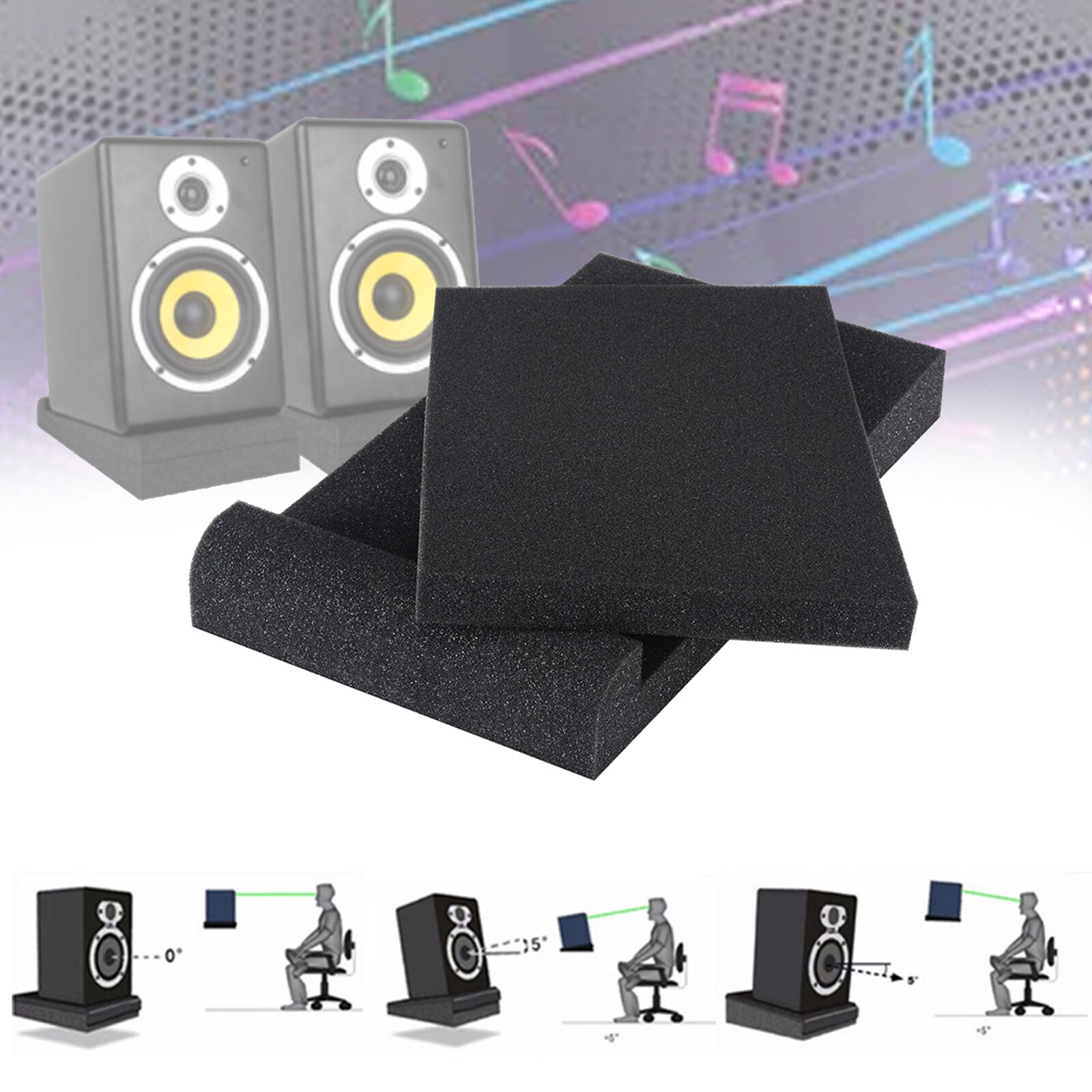 Studio monitor isolering akustiske pads platform svampe pads til de fleste højttalere står