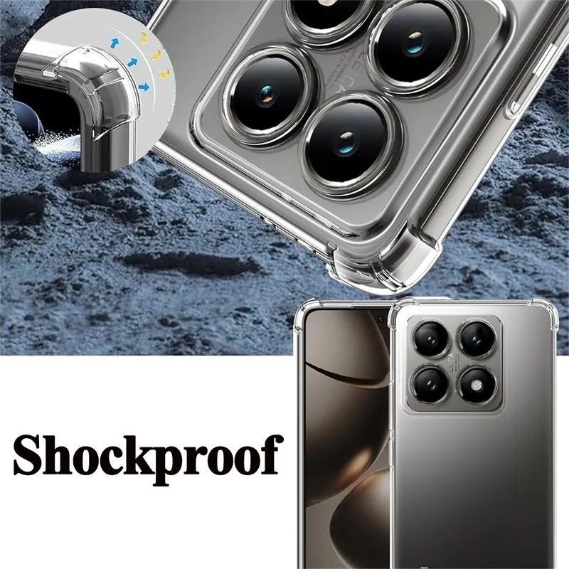 Coque pour Xiaomi 15 14 13 15T 14T 13T 12T Pro Lite housse de protection quatre coins antichoc Coque Fundas