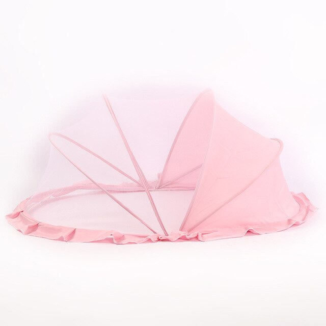 Draagbare opvouwbare multifunctionele klamboes voor baby's babybedjes klamboes babybedjes: Maat (m)-roze