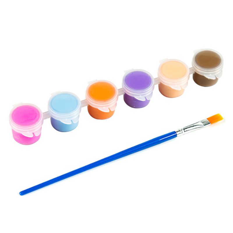 Acrylic Paint Set For Paint By Numbers Clothing Textile Fabric Hand Painted Wall Plaster Painting Drawing For Kids: E