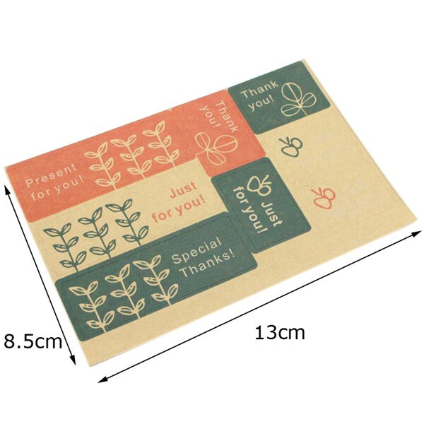 ! lucia crafts multi option seal sticker papieren label taartverpakking verpakkingslabel  i0429: 1 vel 8 stuks