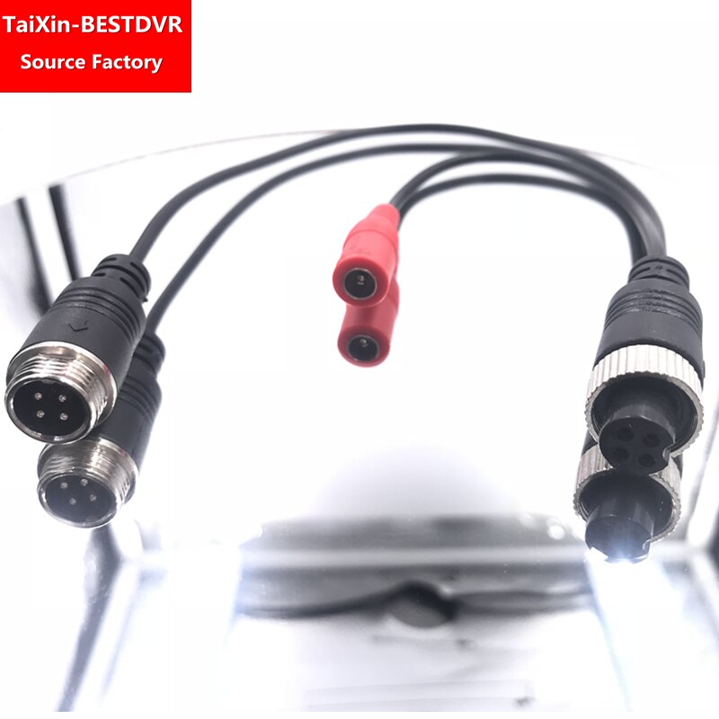 4G MDVR vehicle monitoring adapter cable Israel aviation head female to male DC truck camera cable