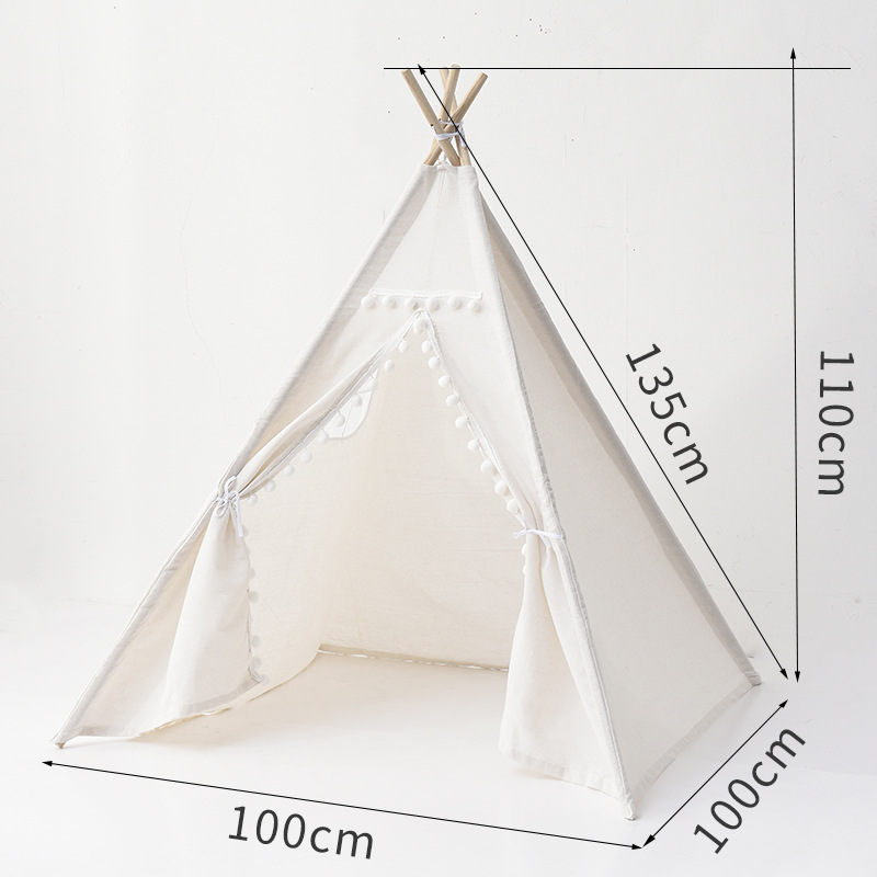 Tienda tipi para niños, tienda portátil Tipi Infantil, casa para niña, Cabana, tienda de campaña para niño, decoración, alfombra, luces LED