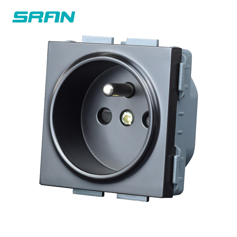 Sran 52*52 Franse Socket, Switch Socket Functie Module Accessoires Geschikt Voor 86Mm * 86Mm Panelen