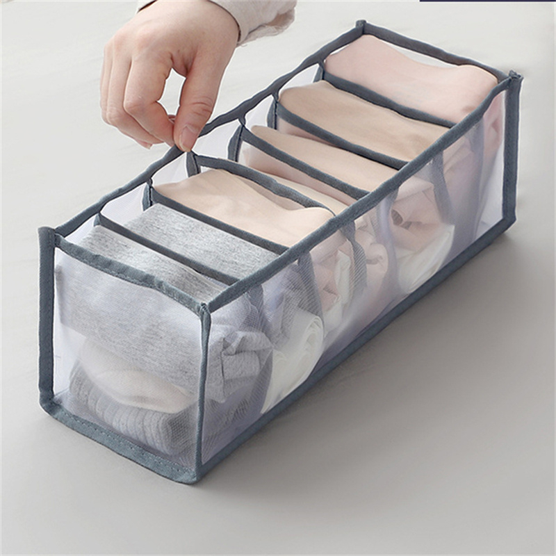 Boîte de rangement pour jeans à 11 grilles, placard, garde-robe, compartiments pour vêtements, tiroirs, sous-vêtements, chaussettes, séparation, organisateur de maison: green